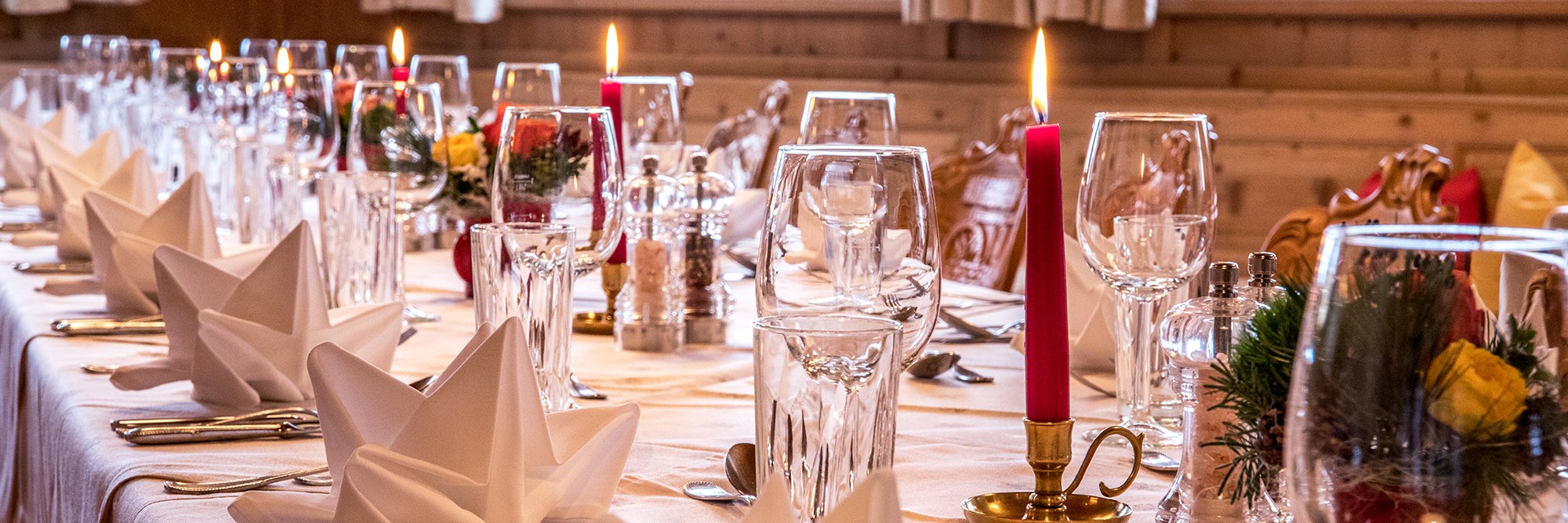 Festtafel für Gruppen Festtafel für Gruppen